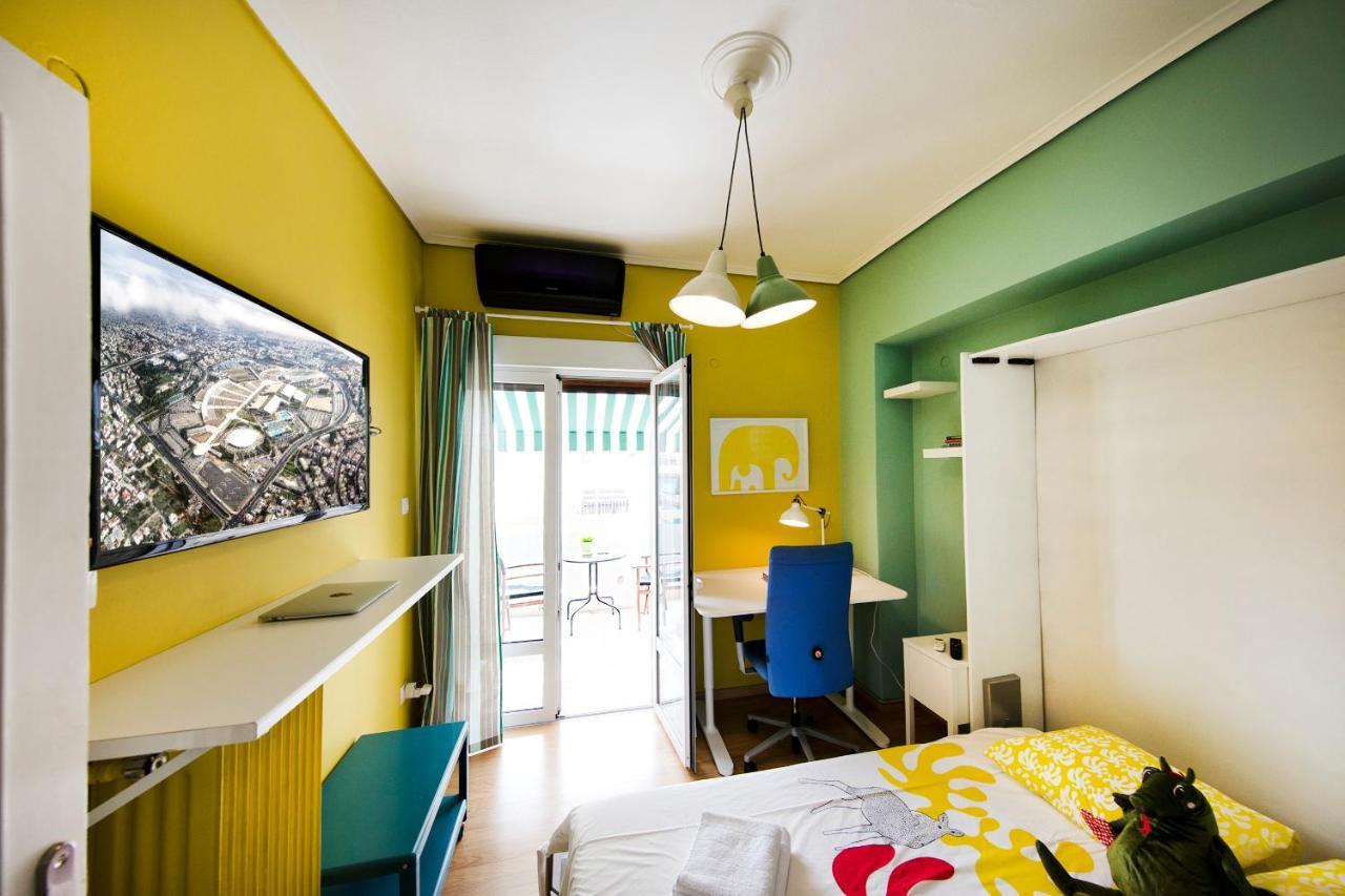 Ferienwohnung Startupper'S Pad In Real Athenian Neighbourhood Exterior foto